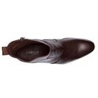 Bota Masculina Social Fascar Marrom Em Couro