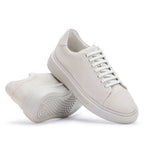 Tênis Masculino Casual Fascar Cinza em Couro