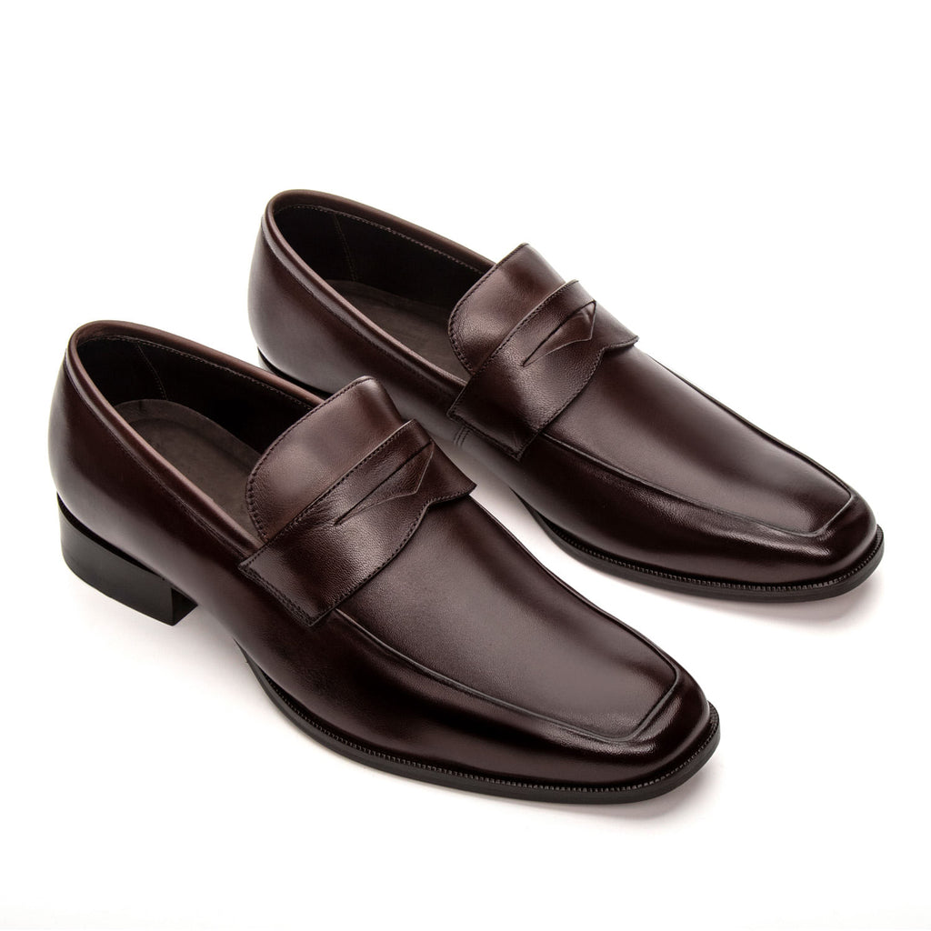 Mocassim Masculino Social Fascar Penny Loafer Marrom em Couro