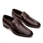 Mocassim Masculino Social Fascar Penny Loafer Marrom em Couro