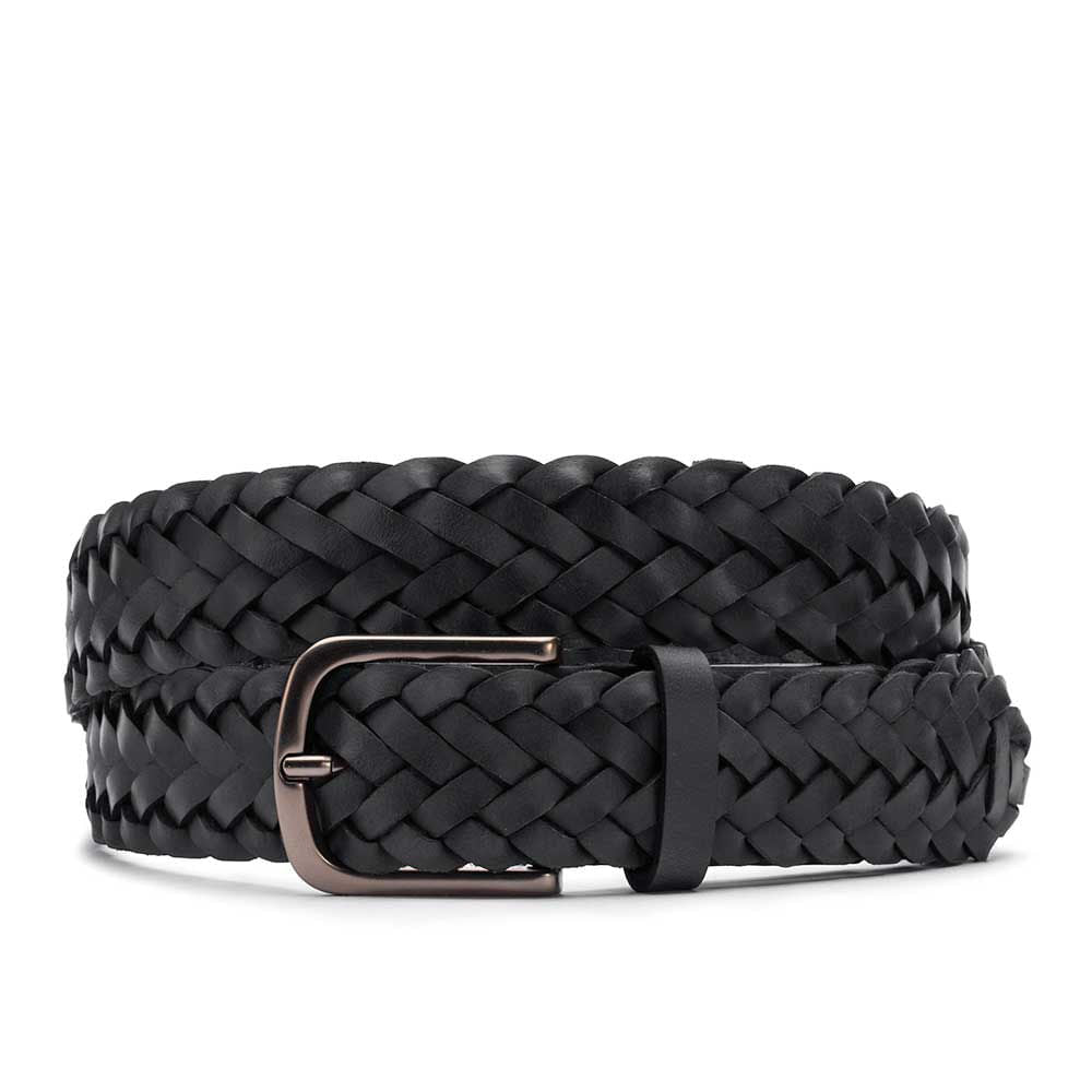 Cinto Masculino Casual Fascar Preto em Couro