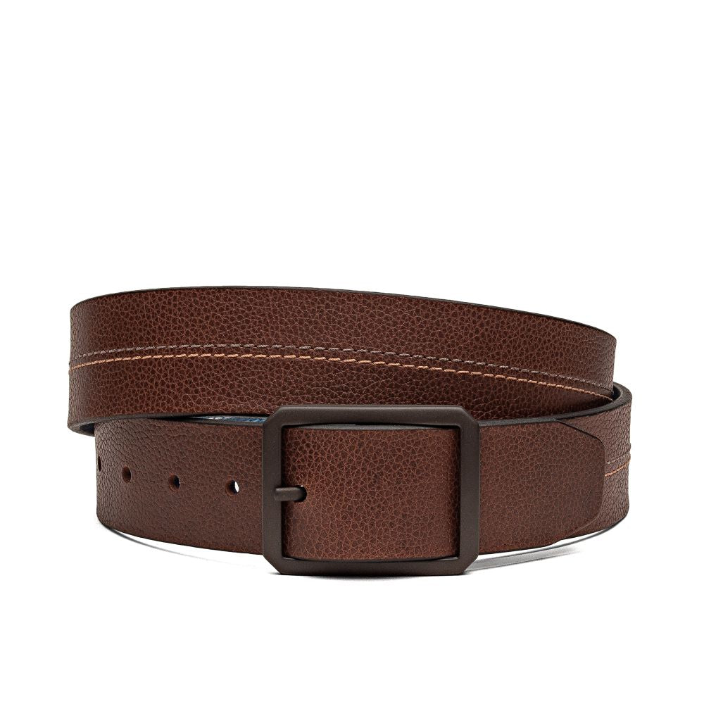 Cinto Masculino Casual Fascar Dupla Face Em Couro