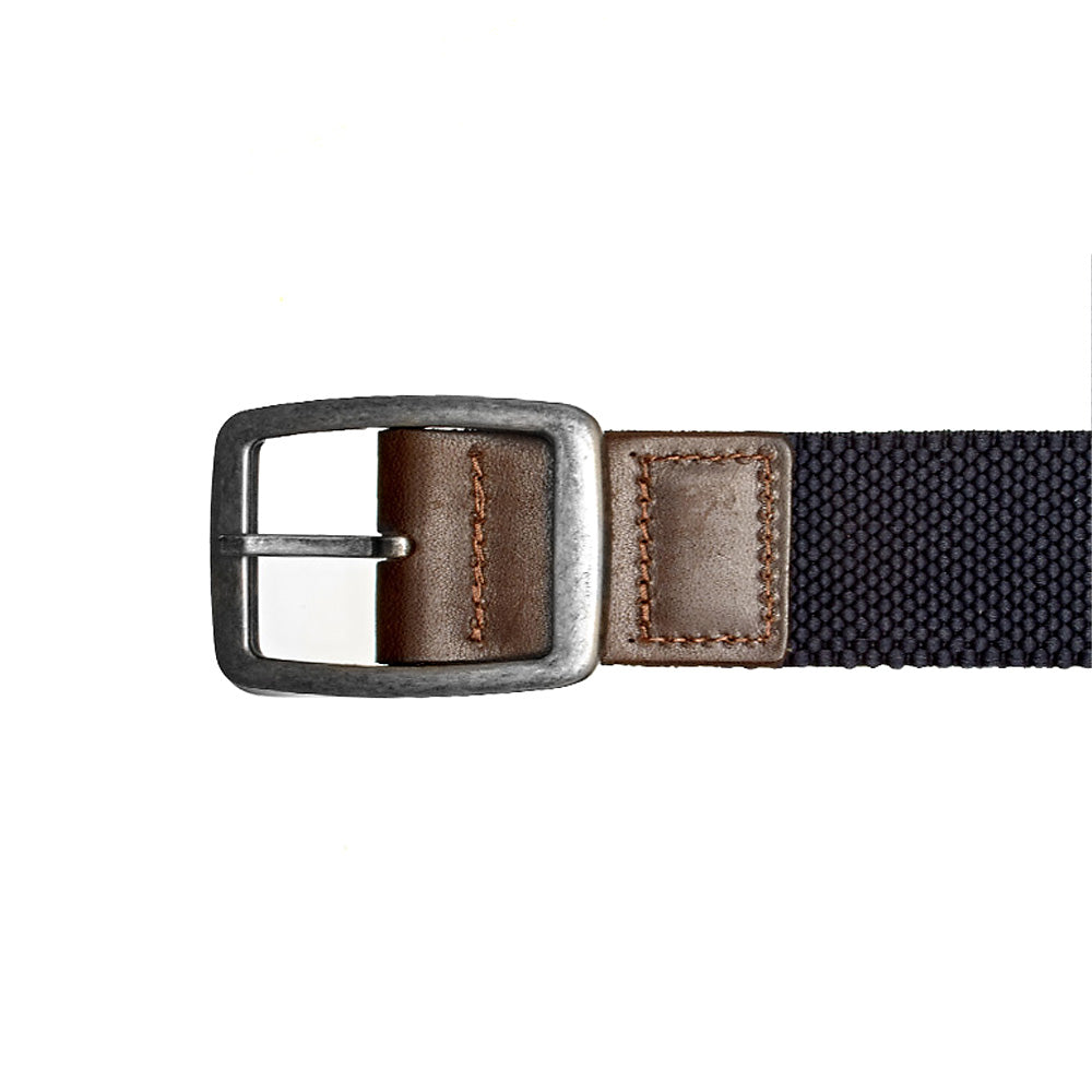 Cinto Masculino Casual Fascar Dupla Face Azul-Marinho Em Lona Flexível