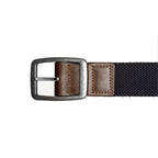 Cinto Masculino Casual Fascar Dupla Face Azul-Marinho Em Lona Flexível