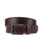 Cinto Masculino Casual Fascar Marrom em Couro