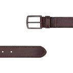 Cinto Masculino Casual Fascar Marrom em Couro