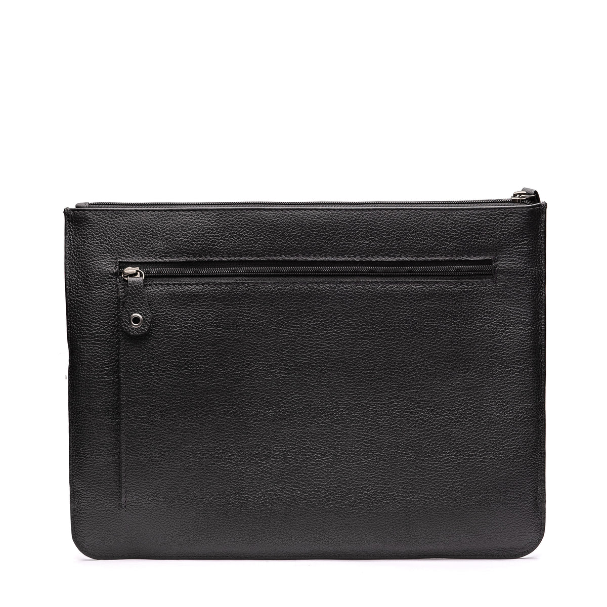Pasta Envelope Masculina Fascar Preta Em Couro