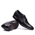 Sapato Masculino Social Fascar Airtech Derby Preto Em Couro