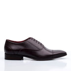 Sapato Masculino Social Fascar Oxford Cap Toe Café em Couro
