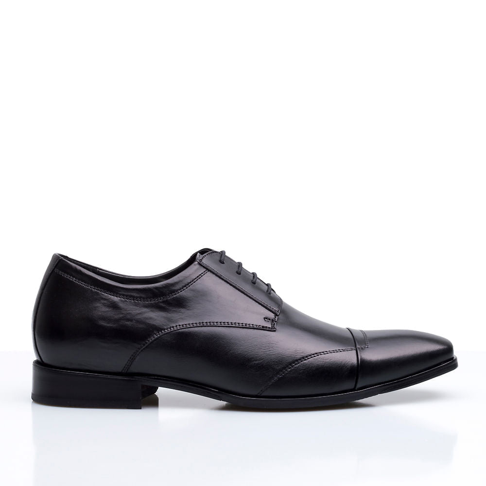 Sapato Masculino Social Fascar Airtech Derby Cap Toe Em Couro