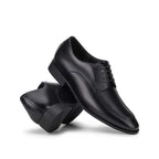 Sapato Masculino Social Fascar Airtech Derby Preto Em Couro