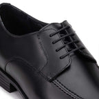 Sapato Masculino Social Fascar Airtech Derby Preto Em Couro