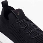 Tênis Masculino Casual Fascar Izi Preto Em Knit