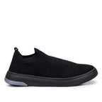 Tênis Masculino Casual Fascar Izi Preto Em Knit