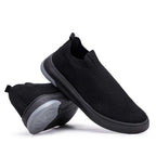 Tênis Masculino Casual Fascar Izi Preto Em Knit