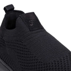 Tênis Masculino Casual Fascar Izi Preto Em Knit