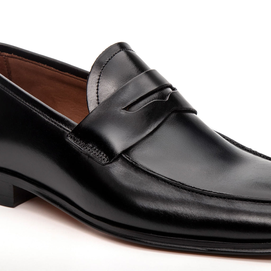Mocassim Masculino Social Fascar Penny Loafer Preto em Couro