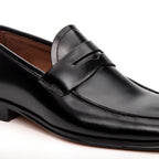 Mocassim Masculino Social Fascar Penny Loafer Preto em Couro