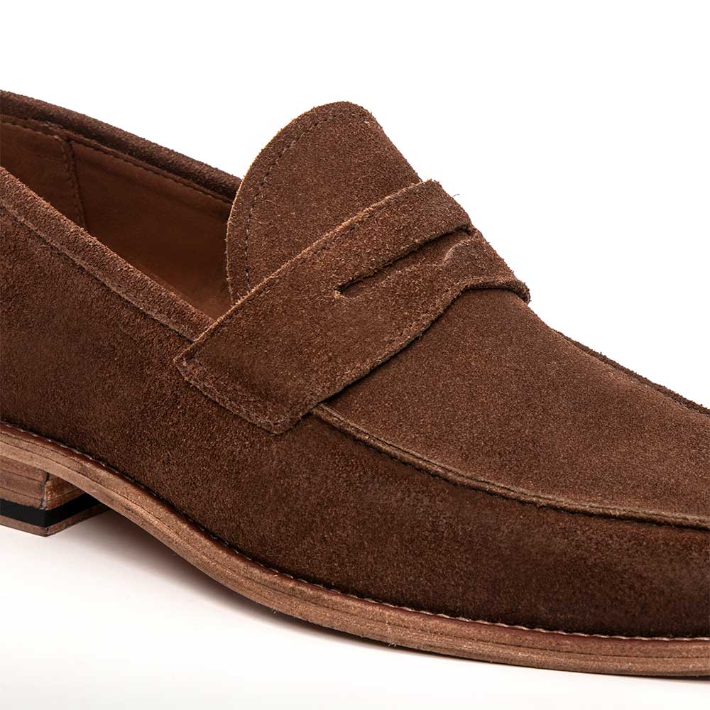 Mocassim Masculino Casual Fascar Penny Loafer Marrom em Couro