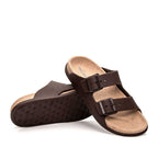 Chinelo Masculino Fascar com Tiras Ajustáveis Marrom em Borracha