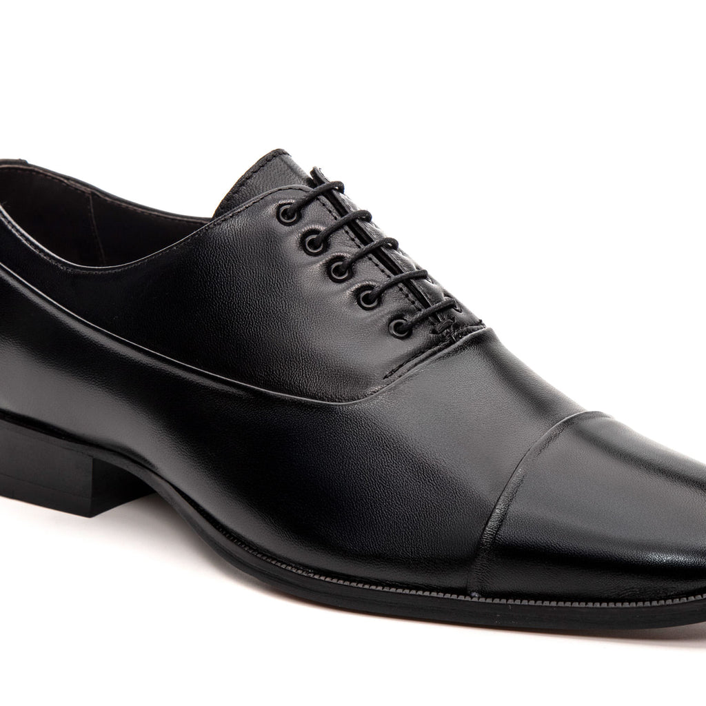 Sapato Masculino Social Fascar Oxford Preto em Couro