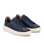 Tênis Masculino Casual Fascar Almada Azul Em Couro