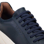 Tênis Masculino Casual Fascar Almada Azul Em Couro