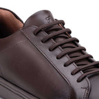 Sapatênis Masculino Casual Fascar Braga Marrom Em Couro
