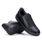 Sapatênis Masculino Casual Fascar Braga Preto Em Couro