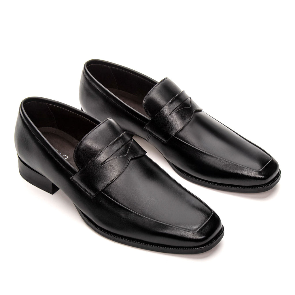 Mocassim Masculino Social Fascar Penny Loafer Preto em Couro