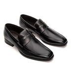 Mocassim Masculino Social Fascar Penny Loafer Preto em Couro