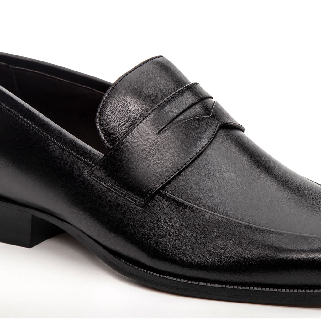 Mocassim Masculino Social Fascar Penny Loafer Preto em Couro