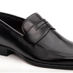 Mocassim Masculino Social Fascar Penny Loafer Preto em Couro