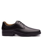 Sapato Masculino Social Fascar Lite Derby Preto em Couro