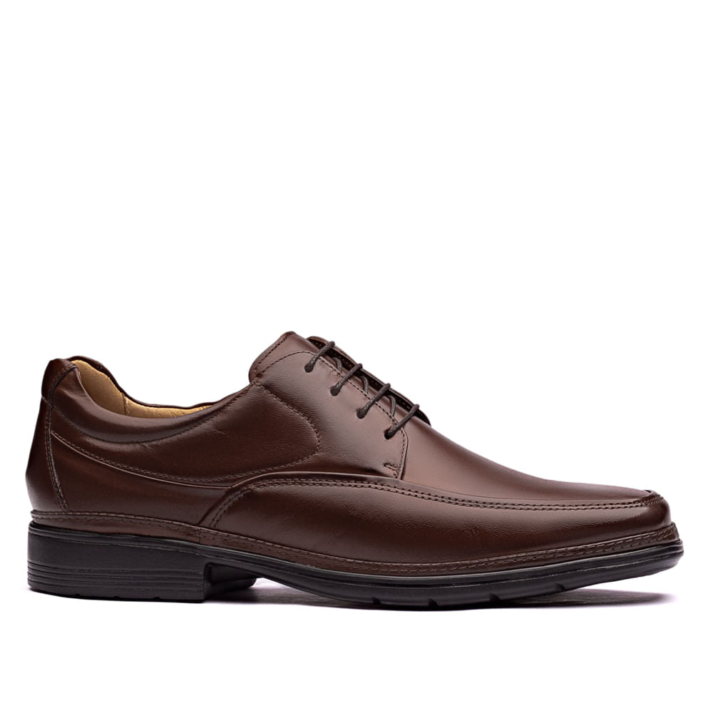Mocassim Masculino Social Fascar Lite Café em Couro