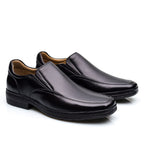 Mocassim Masculino Social Fascar Lite Preto em Couro