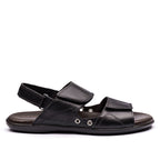 Sandália Masculina Fascar Lite Preto em Couro