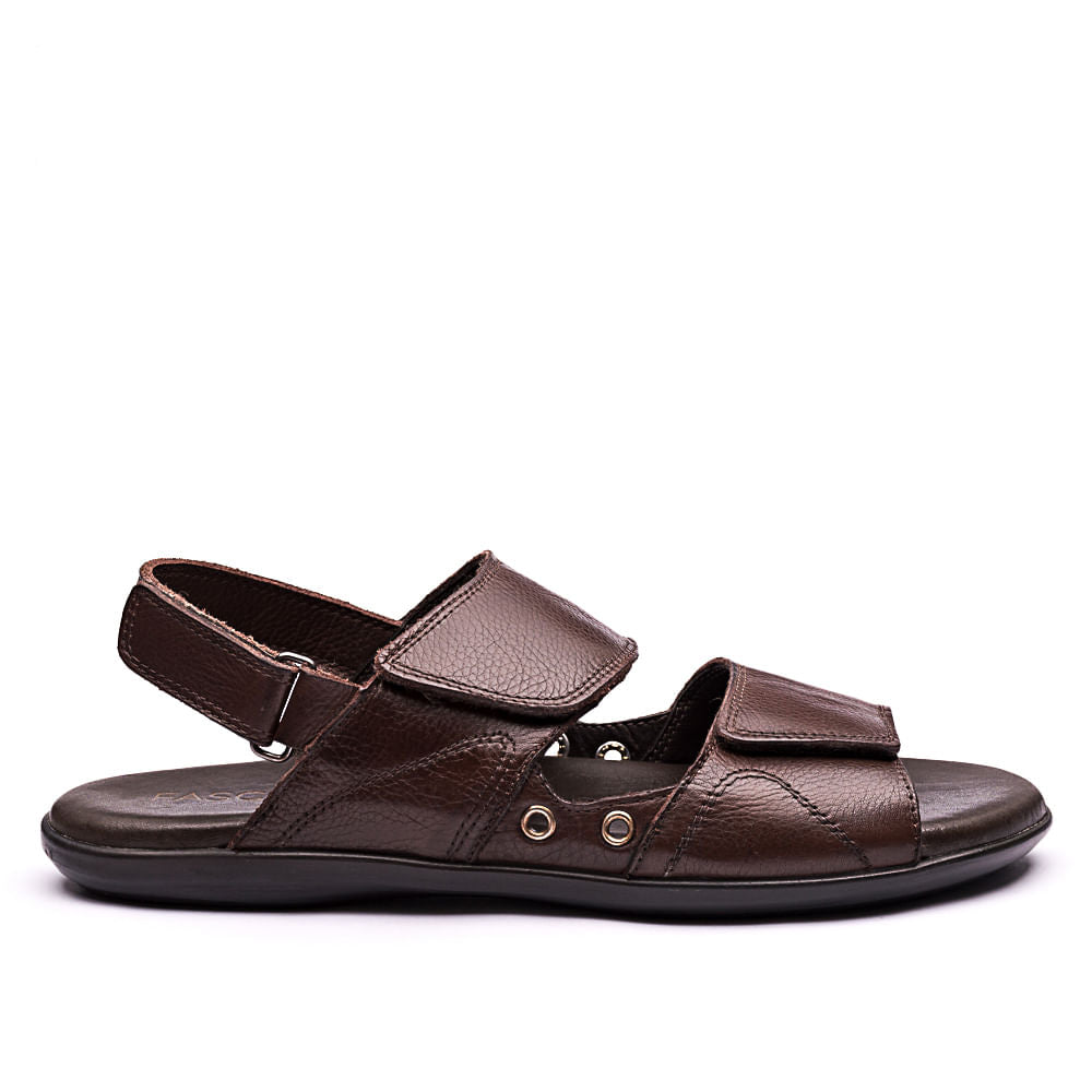 Sandália Masculina Fascar Lite Café em Couro