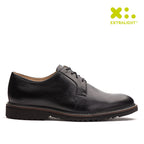 Sapato Social Masculino Fascar Extralight Derby Preto Em Couro