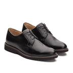 Sapato Social Masculino Fascar Extralight Derby Preto Em Couro