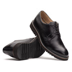 Sapato Social Masculino Fascar Extralight Derby Preto Em Couro