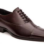 Sapato Masculino Social Fascar Oxford Marrom em Couro