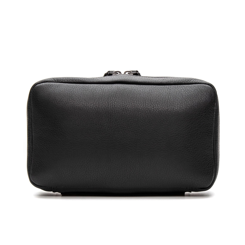 Estojo Organizador Masculino Multifuncional Fascar Preto em Couro