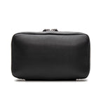 Estojo Organizador Masculino Multifuncional Fascar Preto em Couro