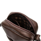 Bolsa Masculina Shoulder Bag Fascar Marrom em Couro