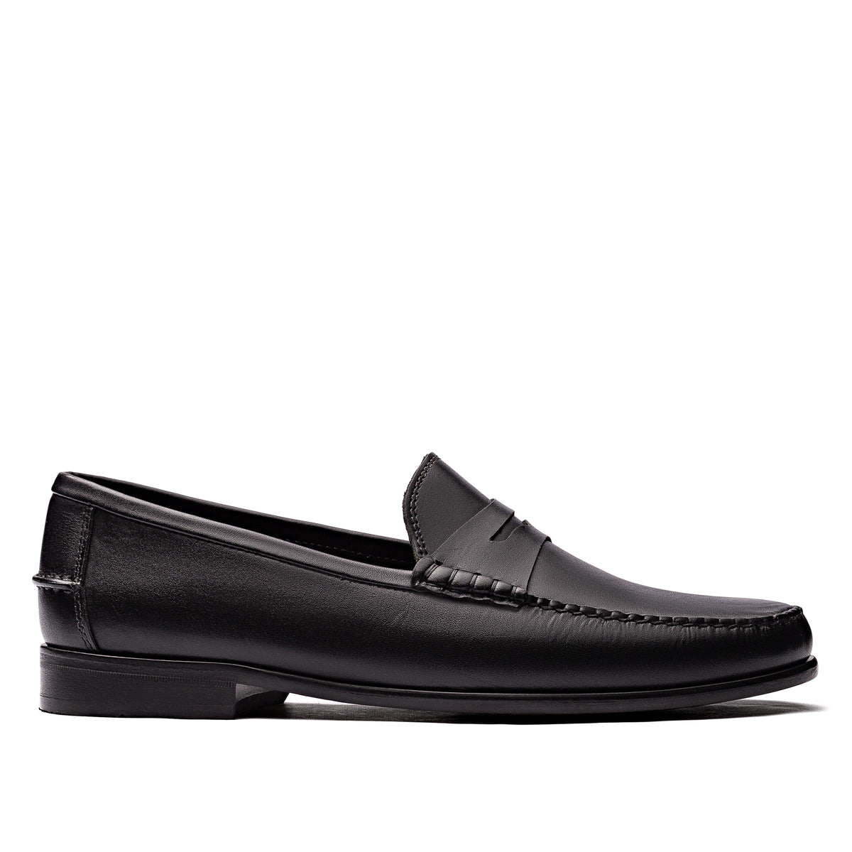 Mocassim Argentino Masculino Casual Fascar Penny Loafer Preto Em Couro