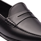 Mocassim Argentino Masculino Casual Fascar Penny Loafer Preto Em Couro