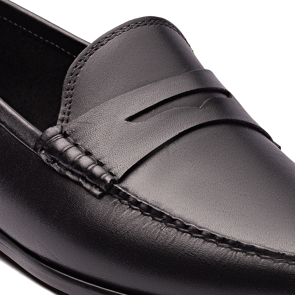 Mocassim Argentino Masculino Casual Fascar Penny Loafer Preto Em Couro