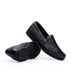Mocassim Masculino Casual Fascar Preto Em Couro