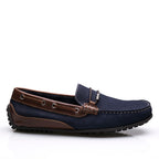 Drive Masculino Fascar Azul-Marinho Em Couro